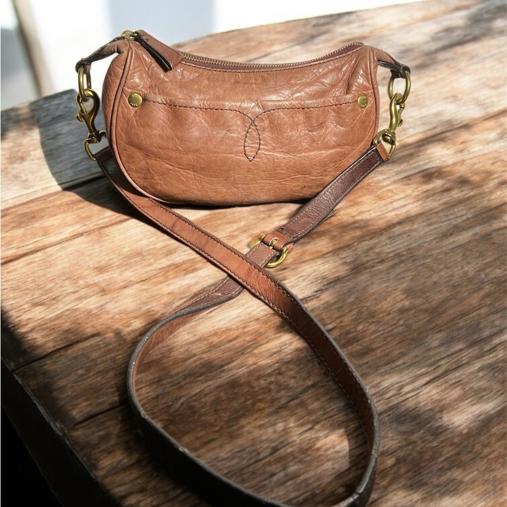 FRYE CAMPUS RIVET Brown Leather Women's Bag CROSSBODY
